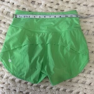 Lululemon Athletica Vibrant Green Athletic Shorts